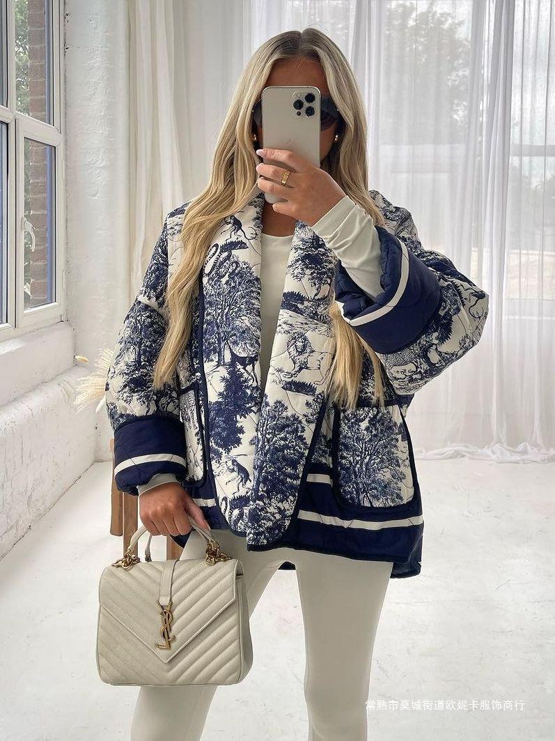 Estrella | Chaqueta acolchada estampada