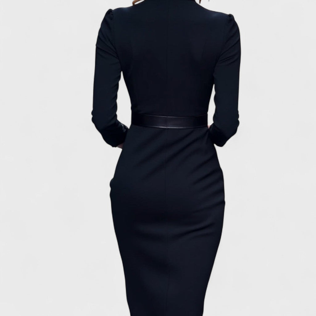 Naomi | Vestido negro refinado