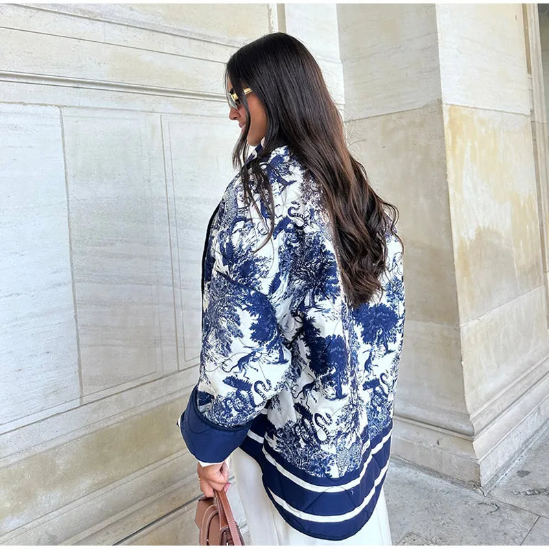 Estrella | Chaqueta acolchada estampada