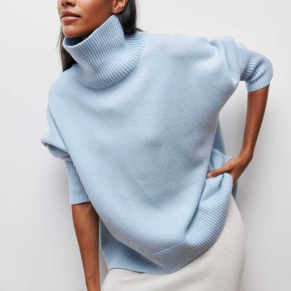 Clara | Jersey de cuello alto en punto fino